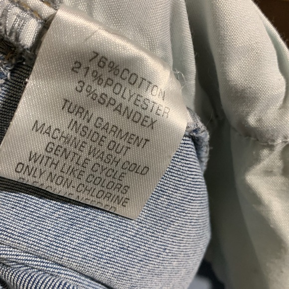 Angel Premium Jeans Pants 14 Blue Medium Wash Straight High Rise Stretchy Cotton - Picture 13 of 14